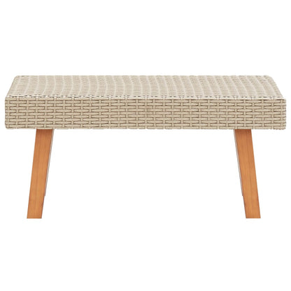 Tavolino da Giardino in Polyrattan Beige