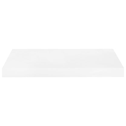 Scaffale a Parete Bianco Lucido 50x23x3,8 cm in MDF