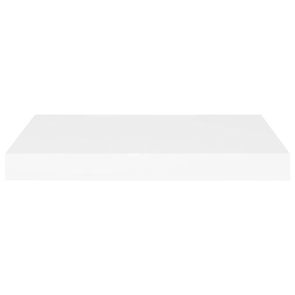 Scaffali a Parete 2 pz Bianchi 50x23x3,8 cm in MDF