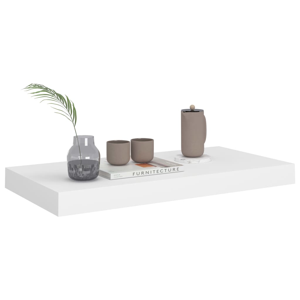 Scaffali a Parete 4 pz Bianchi 50x23x3,8 cm in MDF