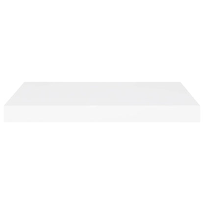 Scaffali a Parete 2 pz Bianchi 60x23,5x3,8 cm in MDF