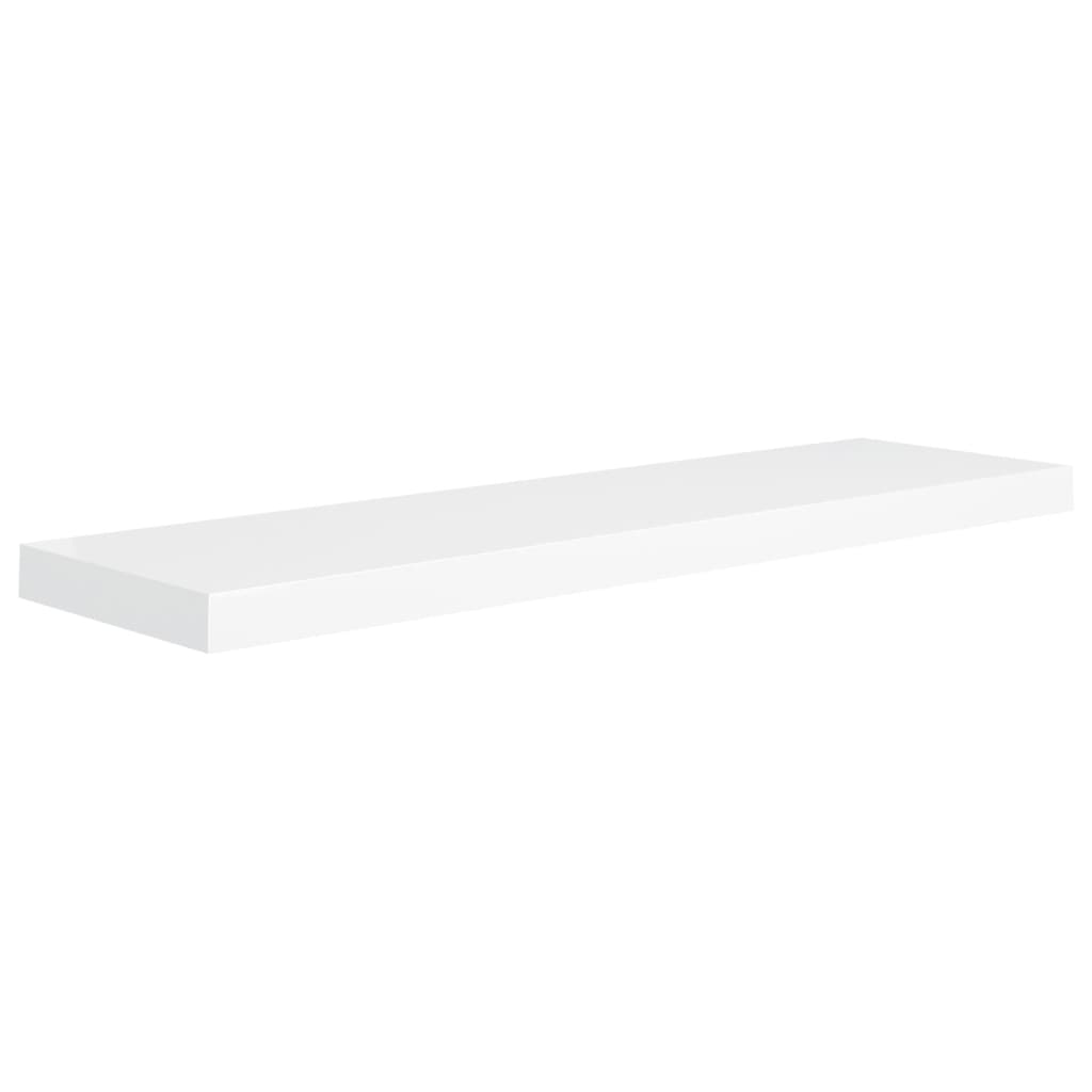 Scaffali a Parete 4 pz Bianchi 90x23,5x3,8 cm in MDF