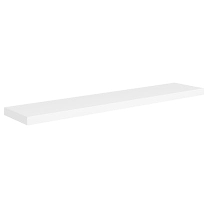 Scaffali a Parete 2 pz Bianchi 120x23,5x3,8 cm in MDF