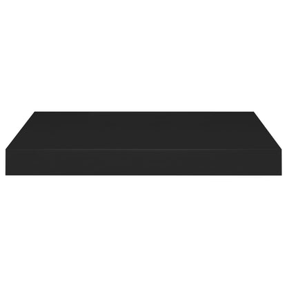 Scaffale a Parete Nero 40x23x3,8 cm in MDF