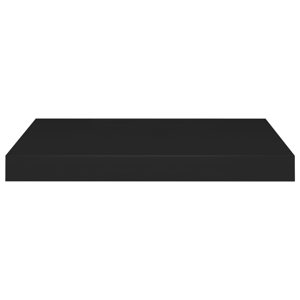 Scaffale a Parete Nero 50x23x3,8 cm in MDF