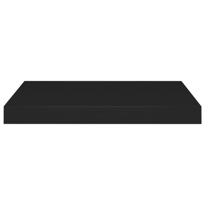 Scaffali a Parete 2 pz Neri 50x23x3,8 cm in MDF