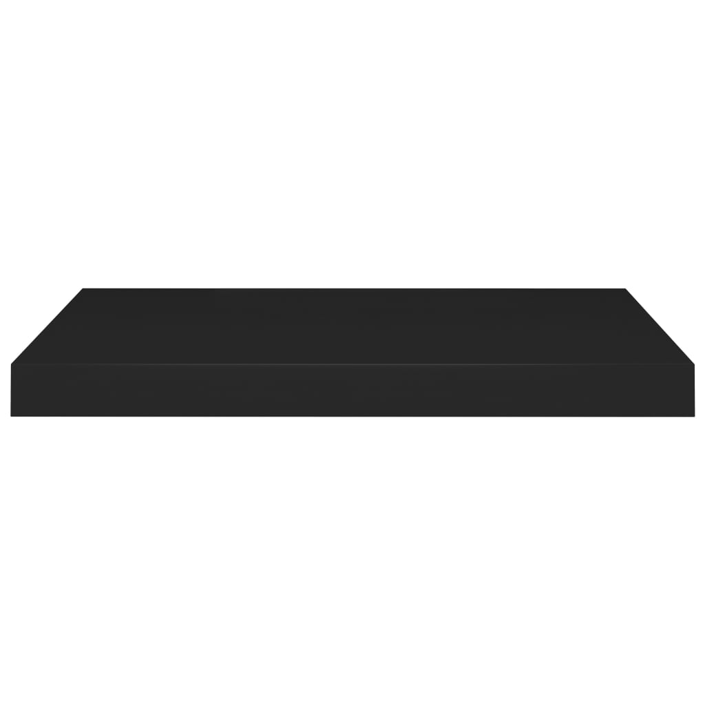 Scaffale a Parete Nero 60x23,5x3,8 cm in MDF