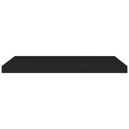 Scaffali a Parete 2 pz Neri 80x23,5x3,8 cm in MDF