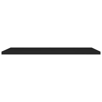 Scaffale a Parete Nero 120x23,5x3,8 cm in MDF