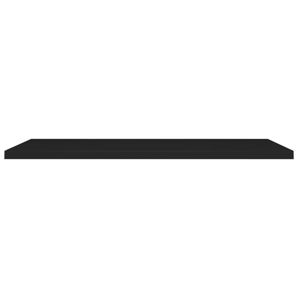Scaffali a Parete 2 pz Neri 120x23,5x3,8 cm in MDF