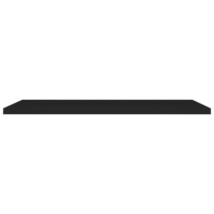 Scaffali a Parete 4 pz Neri 120x23,5x3,8 cm in MDF