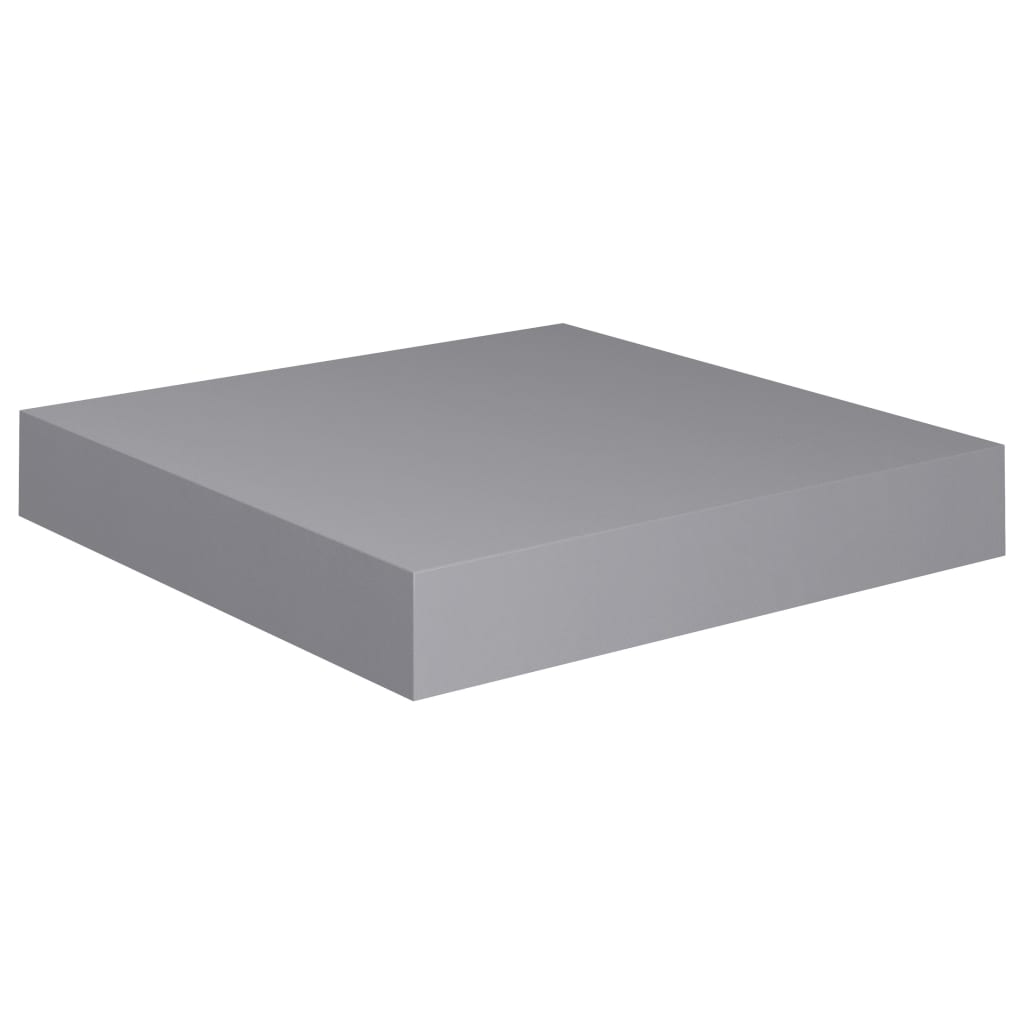 Scaffali a Parete 4 pz Grigi 23x23,5x3,8 cm in MDF
