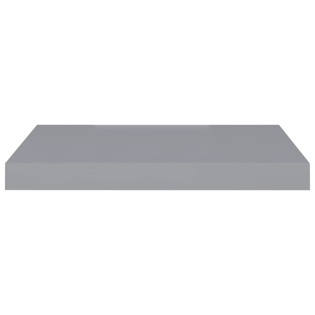 Scaffali a Parete 2 pz Grigi 50x23x3,8 cm in MDF