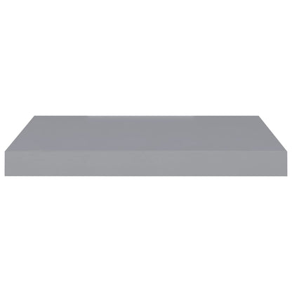 Scaffali a Parete 2 pz Grigi 50x23x3,8 cm in MDF