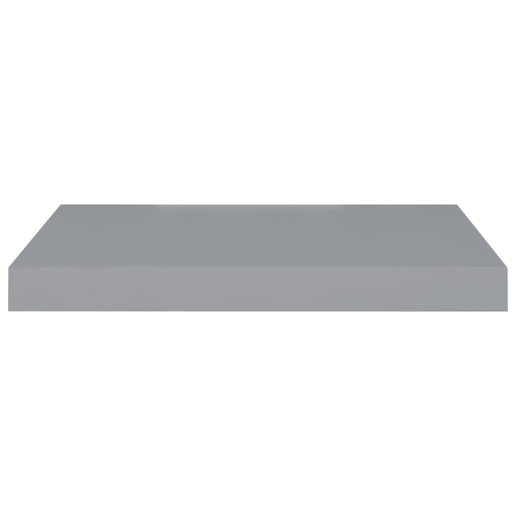 Scaffali a Parete 4 pz Grigi 50x23x3,8 cm in MDF