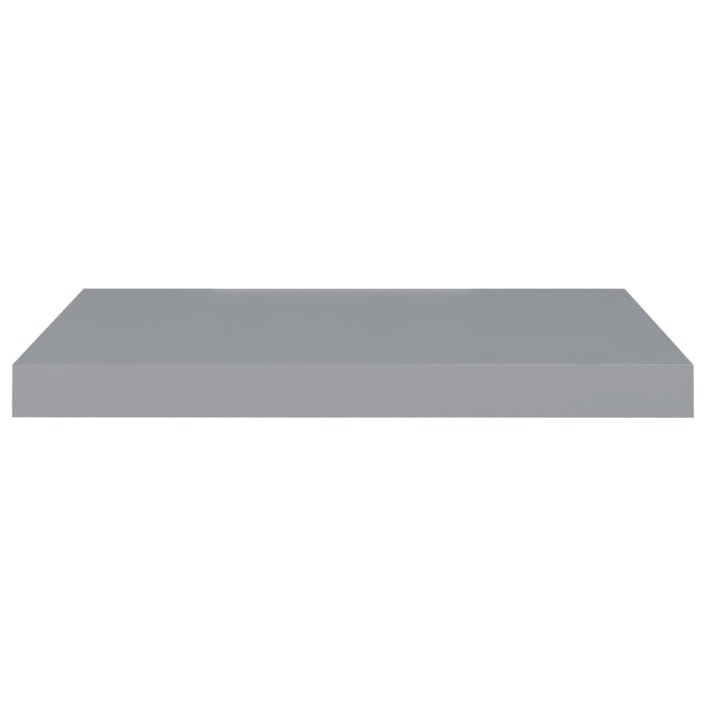 Scaffale a Parete Grigio 60x23,5x3,8 cm in MDF