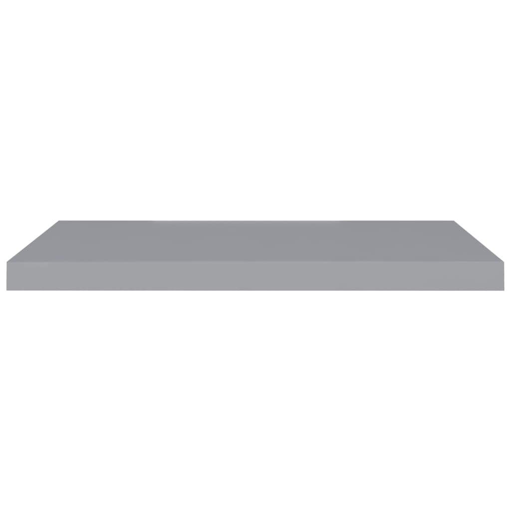 Scaffale a Parete Grigio 80x23,5x3,8 cm in MDF