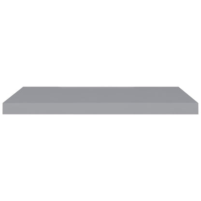 Scaffale a Parete Grigio 80x23,5x3,8 cm in MDF