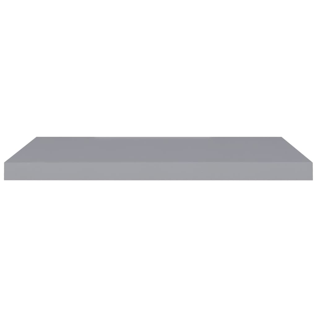 Scaffali a Parete 4 pz Grigi 80x23,5x3,8 cm in MDF