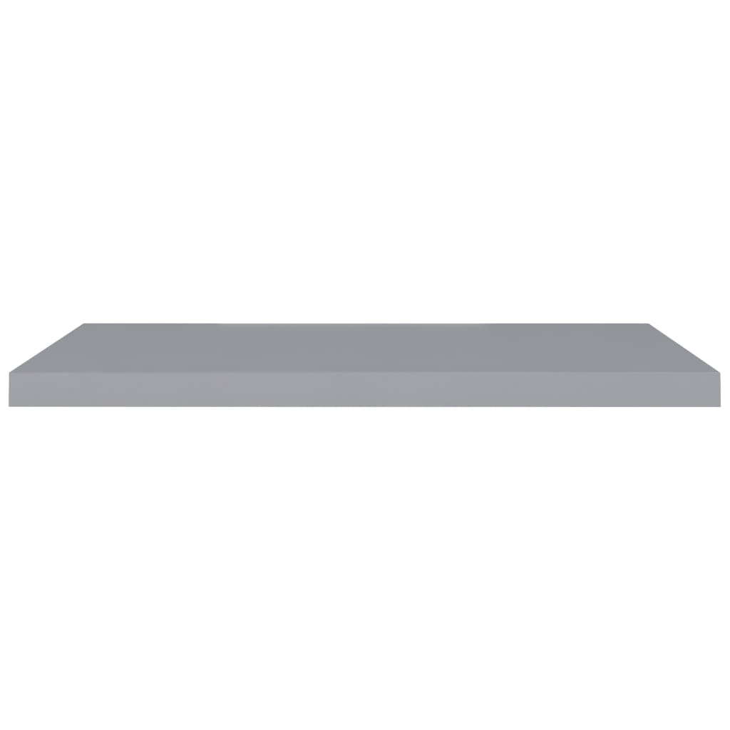 Scaffale a Parete Grigio 90x23,5x3,8 cm in MDF