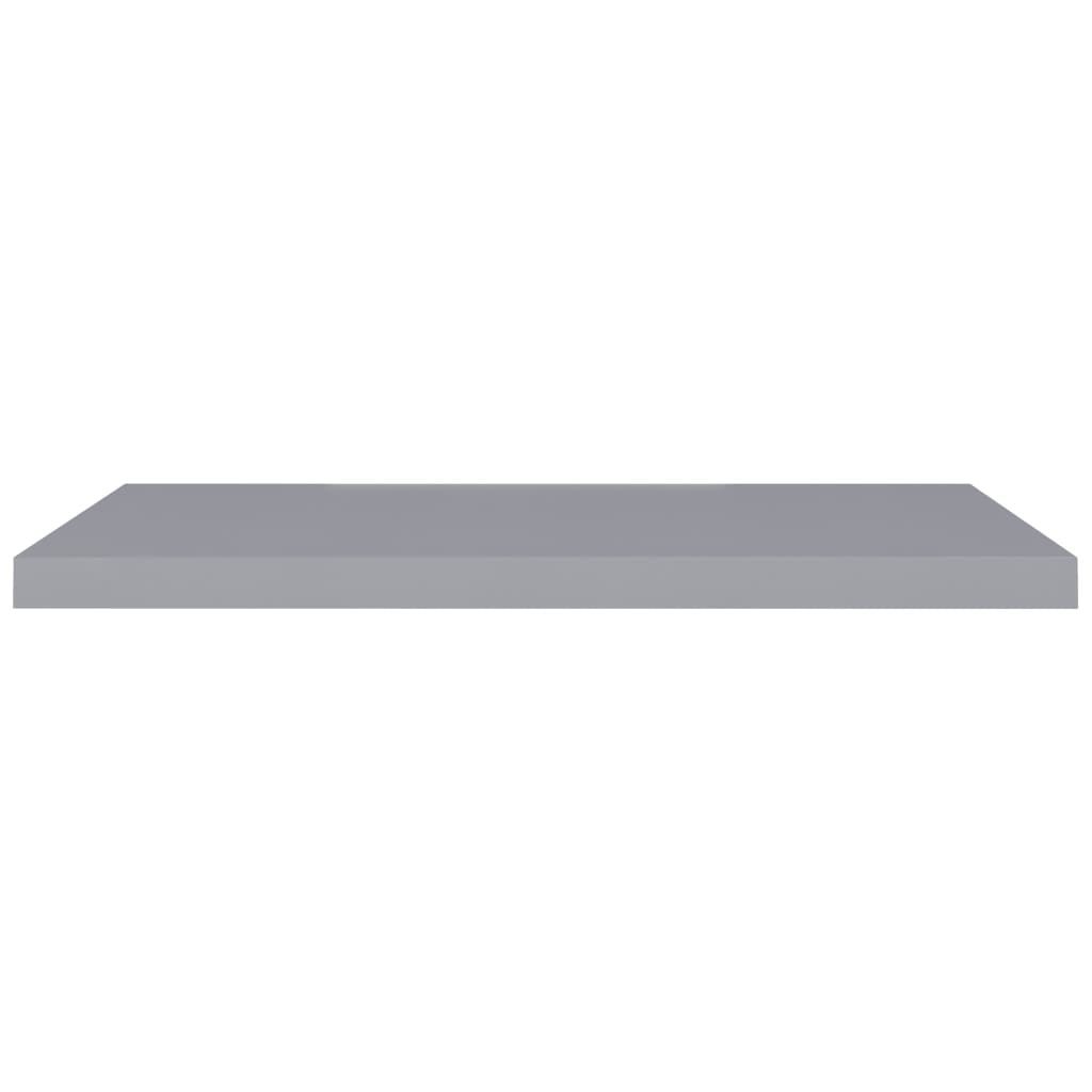 Scaffali a Parete 2 pz Grigi 90x23,5x3,8 cm in MDF