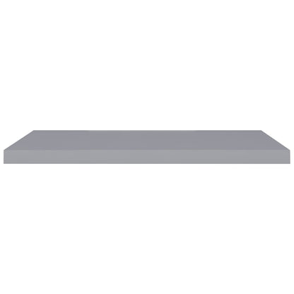 Scaffali a Parete 2 pz Grigi 90x23,5x3,8 cm in MDF
