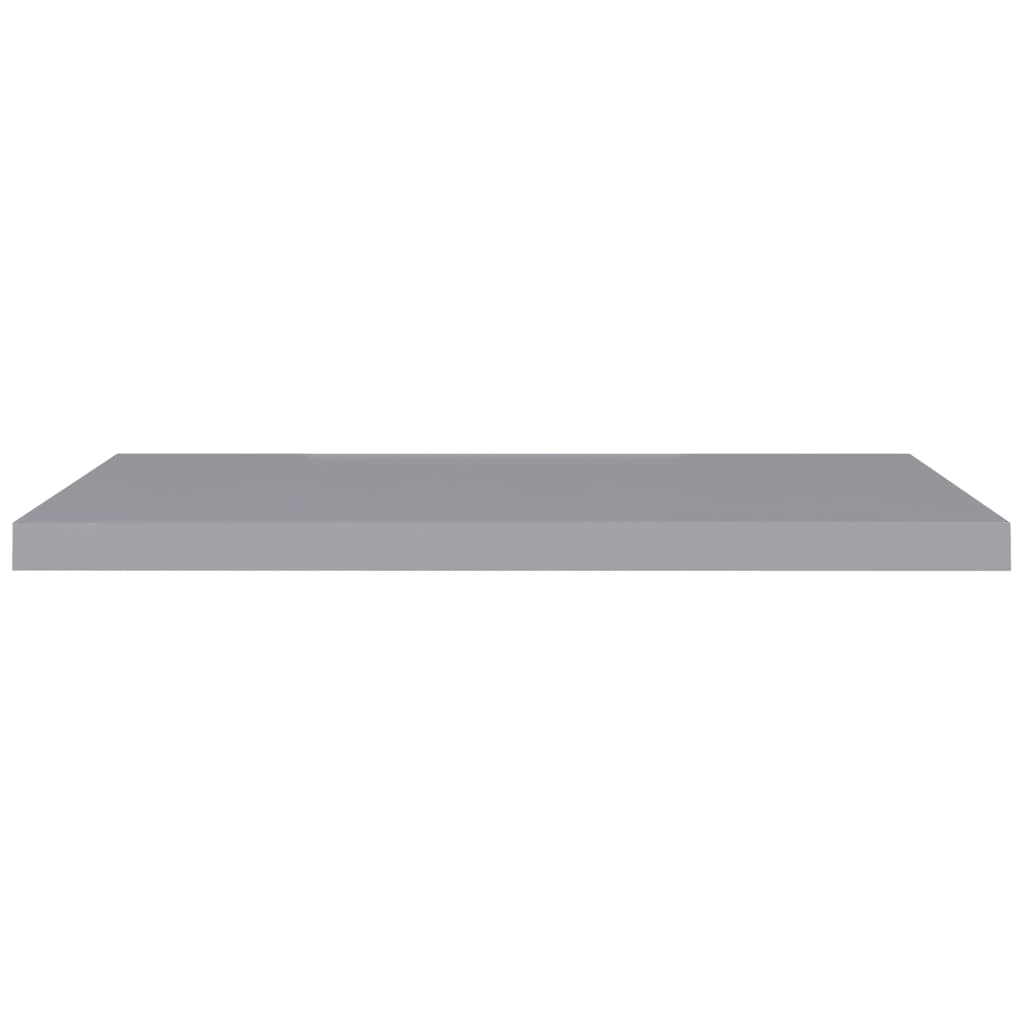 Scaffali a Parete 4 pz Grigi 90x23,5x3,8 cm in MDF