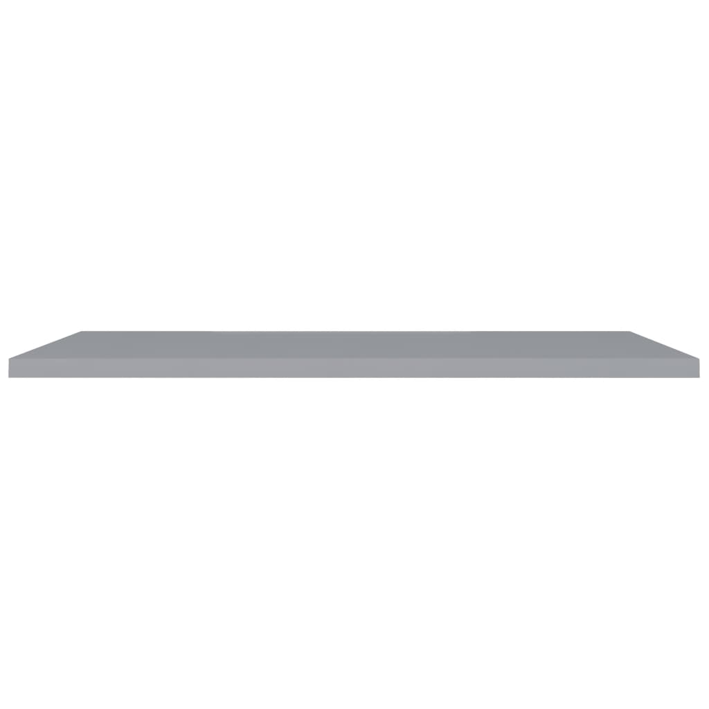 Scaffale a Parete Grigio 120x23,5x3,8 cm in MDF