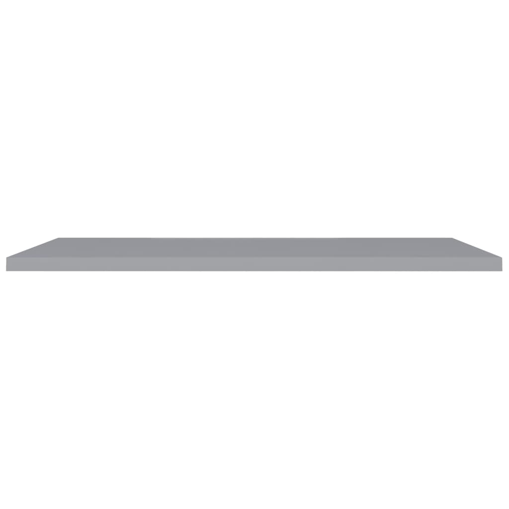 Scaffali a Parete 2 pz Grigi 120x23,5x3,8 cm in MDF