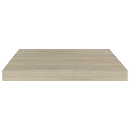 Scaffali a Parete 2 pz Rovere 50x23x3,8 cm in MDF