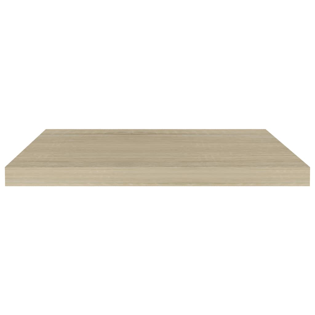Scaffale a Parete Rovere 60x23,5x3,8 cm in MDF