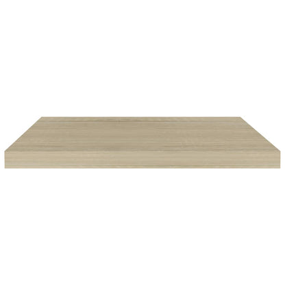 Scaffali a Parete 2 pz Rovere 60x23,5x3,8 cm in MDF