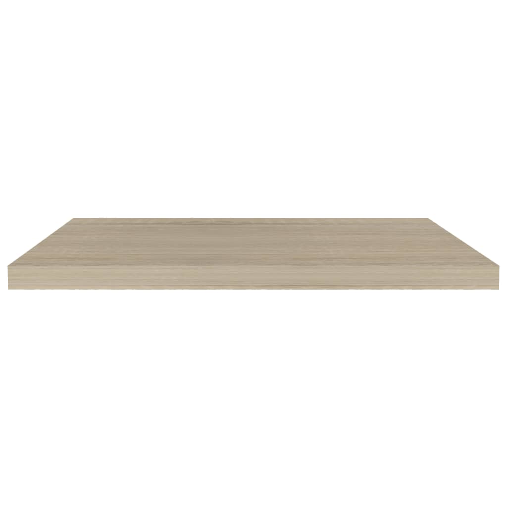 Scaffale a Parete Rovere 80x23,5x3,8 cm in MDF