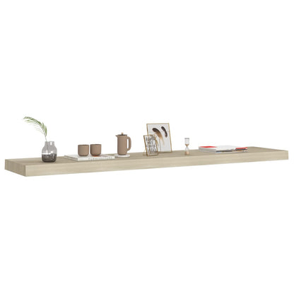 Scaffale a Parete Rovere 120x23,5x3,8 cm in MDF