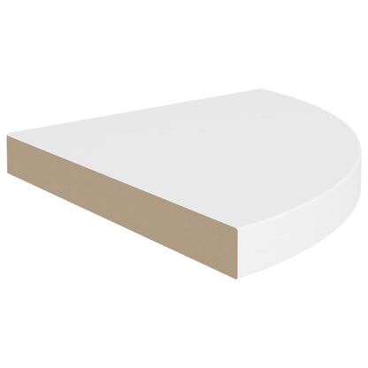 Scaffali Angolari a Parete 4 pz Bianchi 35x35x3,8 cm in MDF