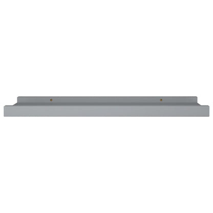 Mensole Loggia per Foto 2 pz Grigie 40x9x3 cm in MDF