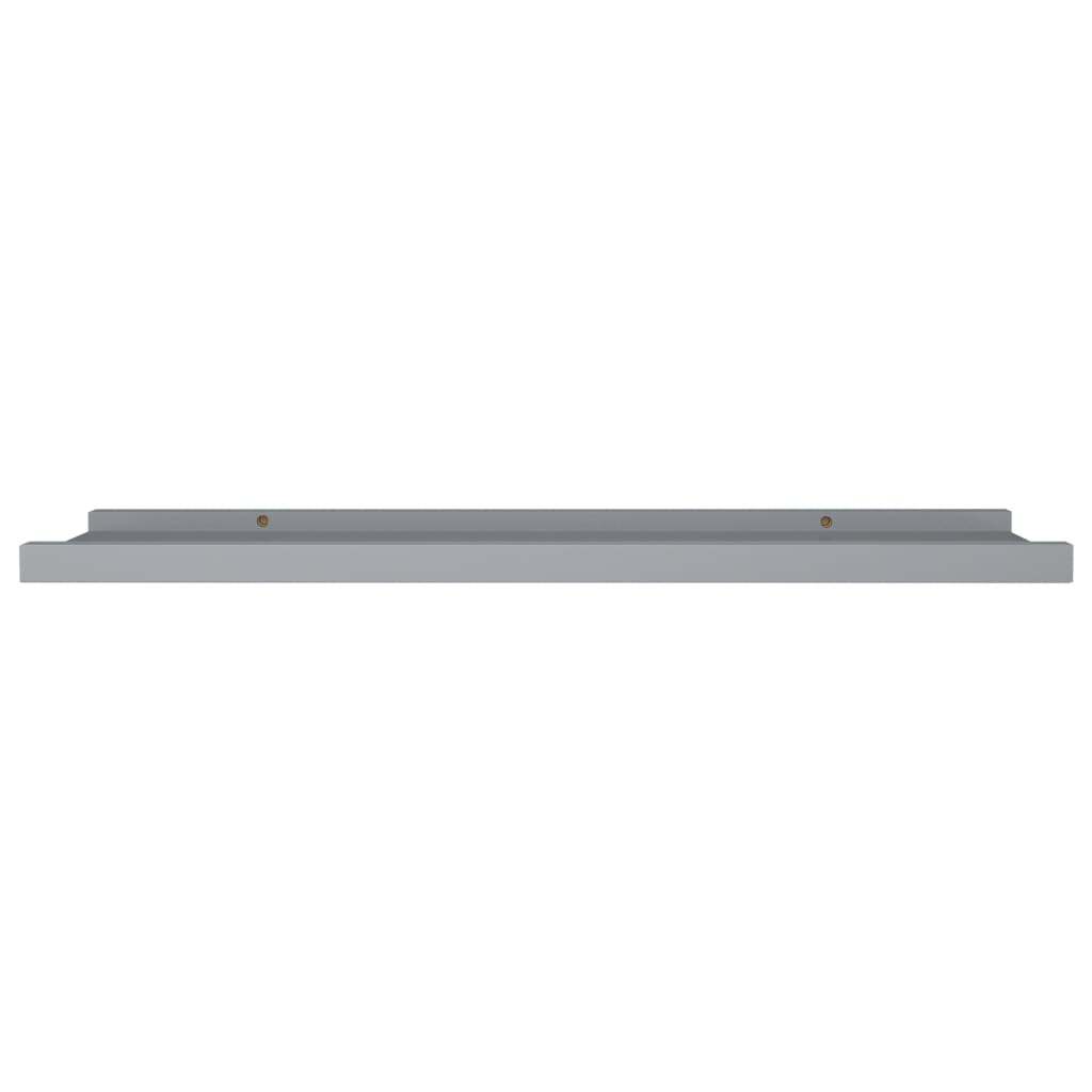 Mensole Loggia per Foto 2 pz Grigie 80x9x3 cm in MDF