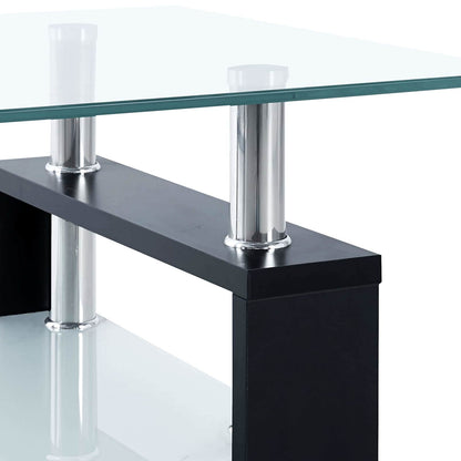 Tavolino da salotto Nero 55 x 96 x 40.5 cm