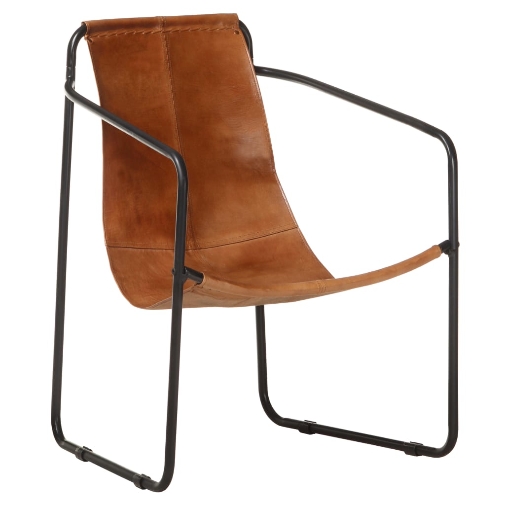Poltrona Relax Marrone in Vera Pelle