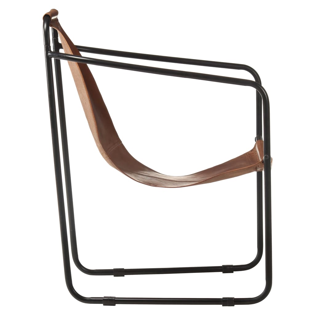 Poltrona Relax Marrone in Vera Pelle