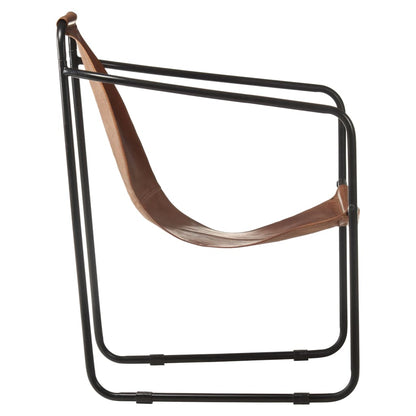Poltrona Relax Marrone in Vera Pelle