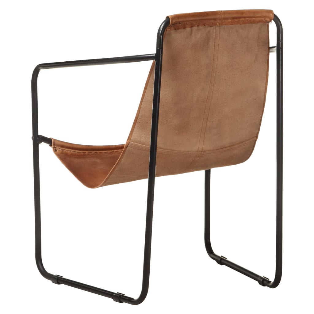 Poltrona Relax Marrone in Vera Pelle