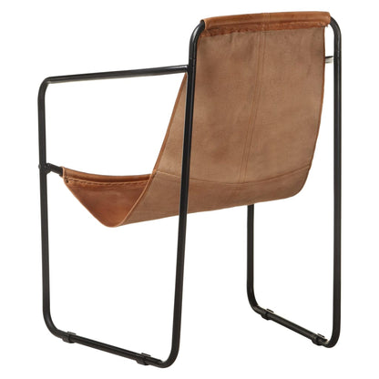Poltrona Relax Marrone in Vera Pelle