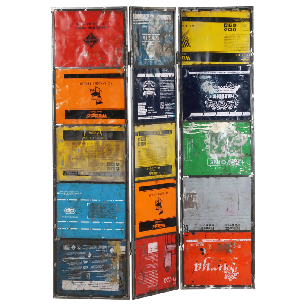 Paravento Multicolore 45x17x167 cm Ferro