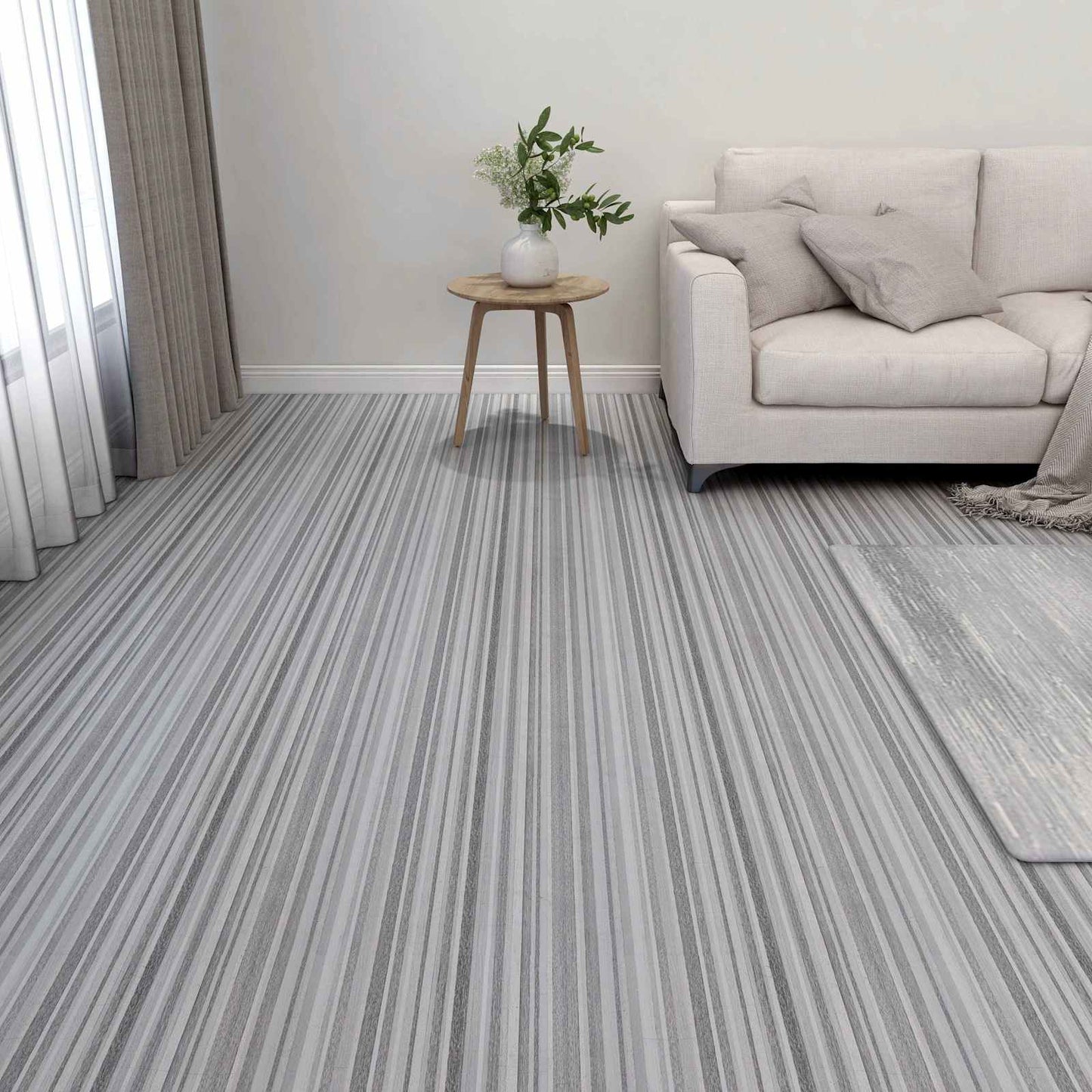 Tavole per Pavimenti 55 pcs Grigio chiaro 5,11 mÂ² PVC