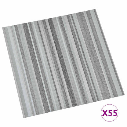 Tavole per Pavimenti 55 pcs Grigio chiaro 5,11 mÂ² PVC