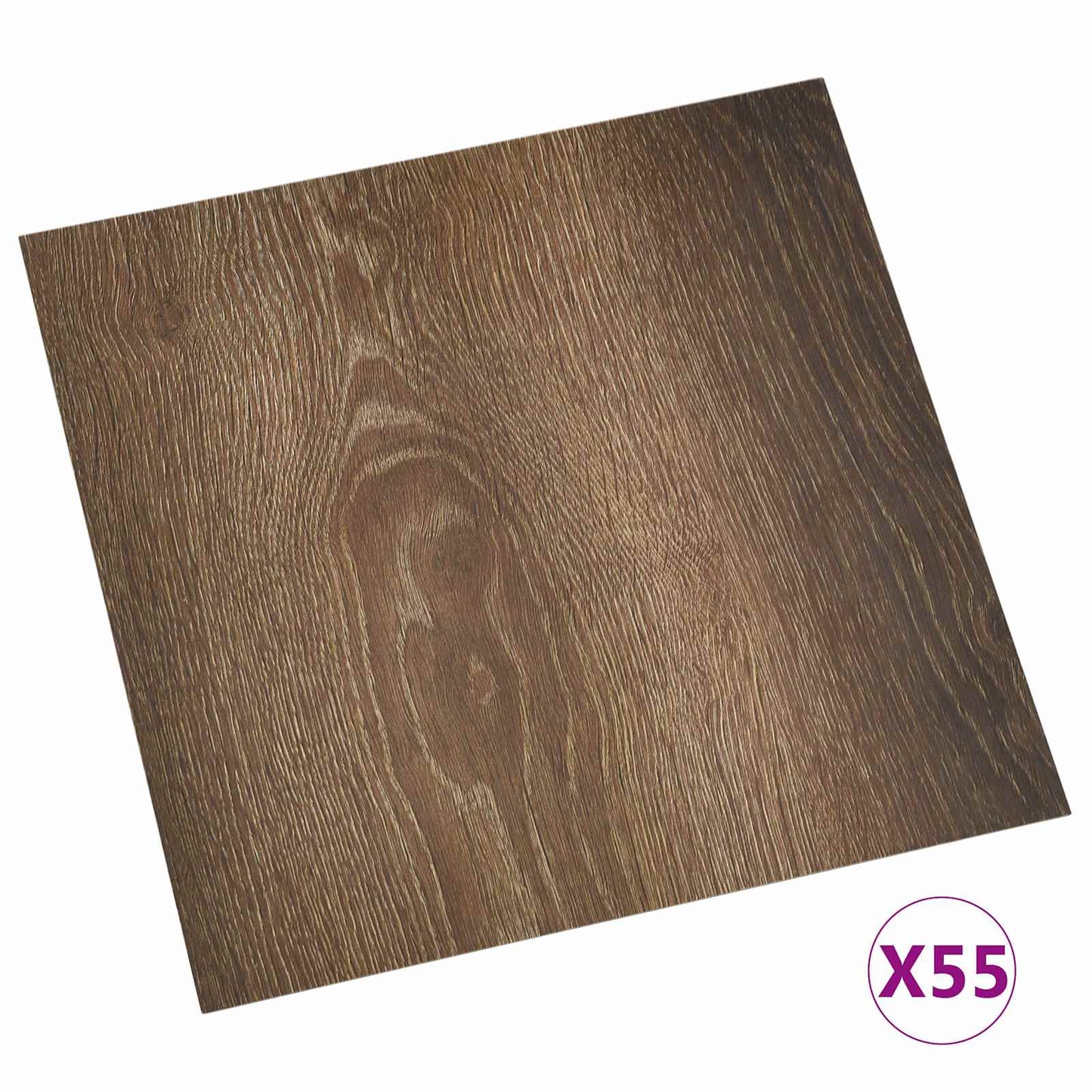 Tavole per Pavimenti 55 pcs Marrone 5,11 mÂ² PVC