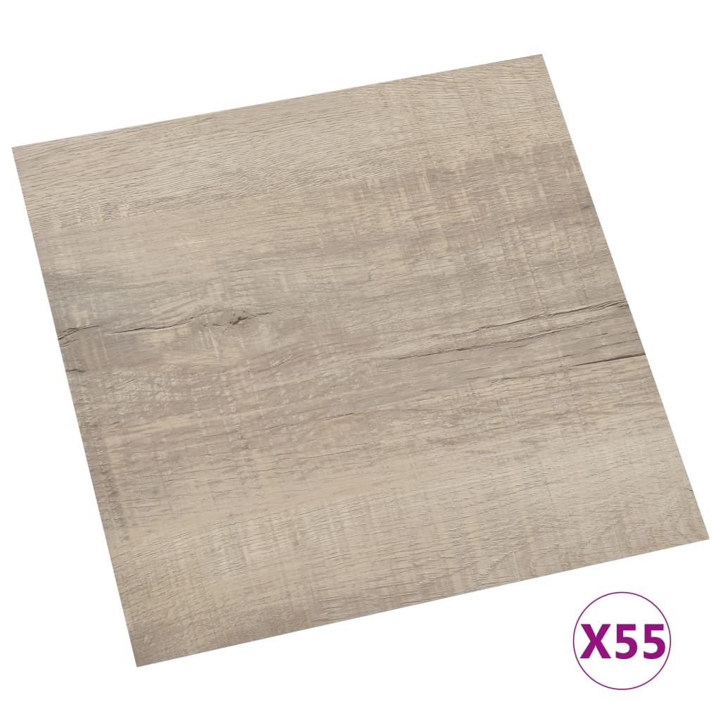 Listoni per Pavimenti Autoadesivi 55 pz in PVC 5,11 m² Talpa