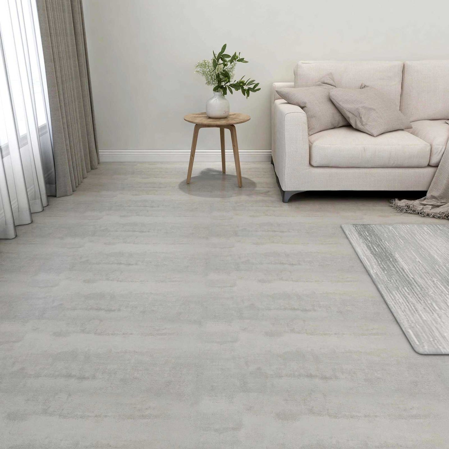 Tavole per Pavimenti 55 pcs Grigio chiaro 5,11 mÂ² PVC