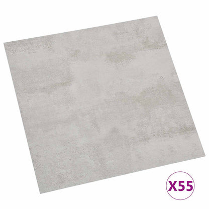 Tavole per Pavimenti 55 pcs Grigio chiaro 5,11 mÂ² PVC
